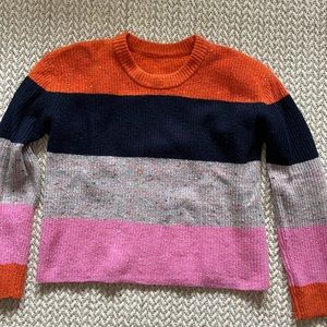 A.L.C Georgina Colorblock Wool-Cashmere Sweater LG